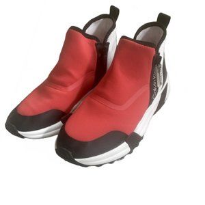 CALVIN KLEIN Women's Paskhal Slip-on Sneakers Size 7M New Whit Outbox